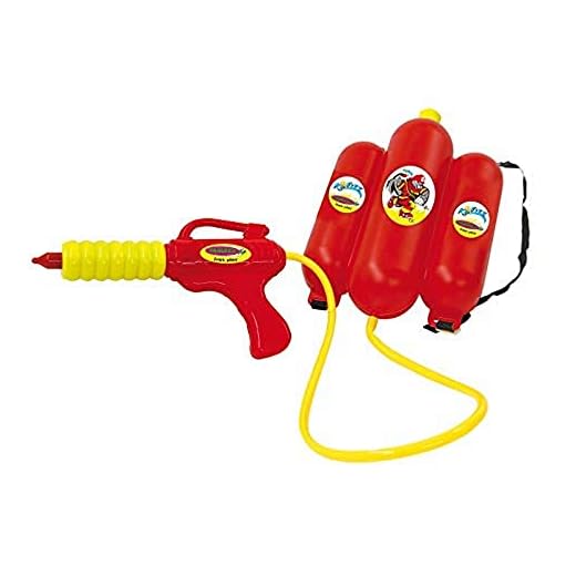 Jamara 460342 Pistola de Agua Con Mochila 2,5L, Rojo