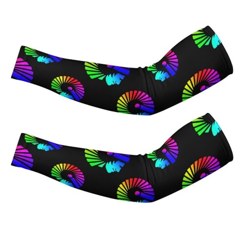 Indian Chief Ice Silk Arm Sleeves Cooling Sun Protection Arm Sleeve for Men Women L