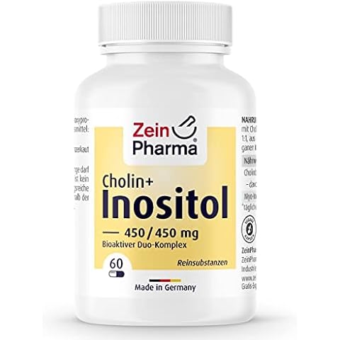 ZeinPharma Cholin-Inositol Kapseln 450/450 mg (60 Stück) - hochdosiert, qualitativ, Nahrungsergänzungsmittel vegan, GMO-frei, ideales Verhältnis, laborgeprüft Cover
