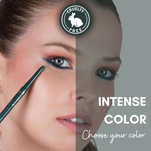 IMPALA | Oryx Khol Kajal Eye Pencil Smoky Green Blackened 01 | Waterproof Eyeliner | Precise Finish Eye Liner | Creamy and Easy to Apply | Intense, Long-Lasting, and Water-Resistant Color - Image 6