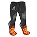 ActionHeat 3.7V Rechargeable Battery Heated Socks 2.0 with Remote Control – Cotton Thermal Socks – Electric Heating Socks for Cold Weather Outdoor Activities – Grey/Light Grey L/XL