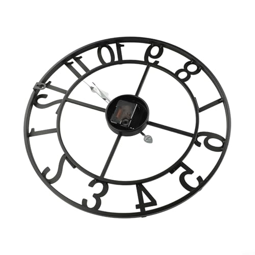 Horloge murale extérieure silencieuse et résistante aux intempéries