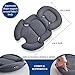Innokids Head and Body Support Pillow Infant Car Seat Insert for Newborn to Toddler Stroller Cushion (Grey)