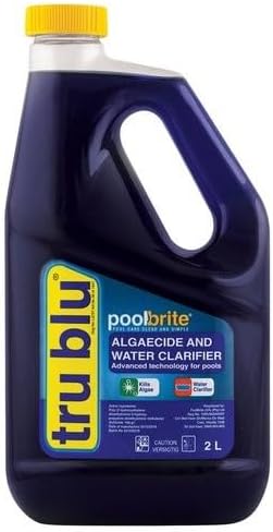 Poolbrite Tru Blu Algaecide and Water Clarifier 2 Liter