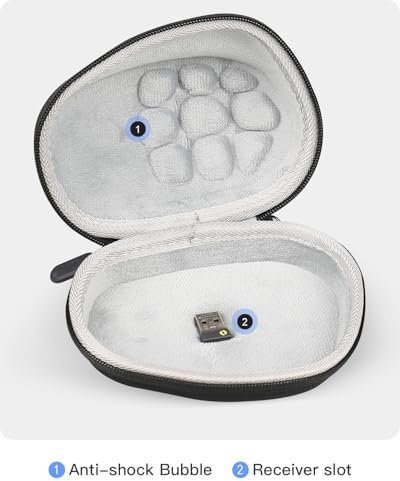 Mckgute Travel Carrying Case Replacement for Logitech MX Master 4 / MX Master 3S / Master 3 / Master 2S Advanced Computer Wireless Mouse- Upgrade Version No Shake