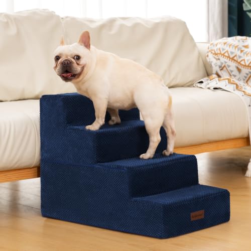 Image of Aodisman Dog Steps for Bed & Couch,18.5 inch H 4-Step Pet Stairs for Small Dogs