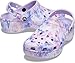 Crocs Women's Classic Graphic Platform Clogs, Platform Shoes, Lavender/Multi, 11 Women