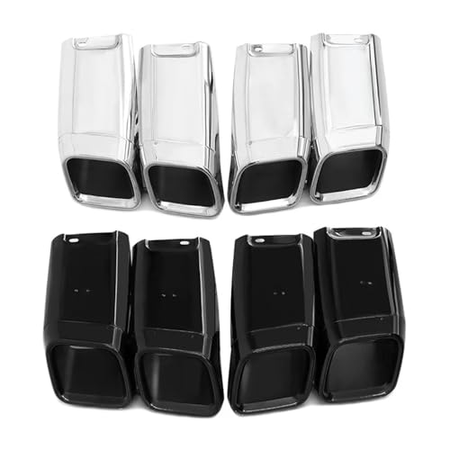 Embout echappement reglable double carre pour Range Rover - 3