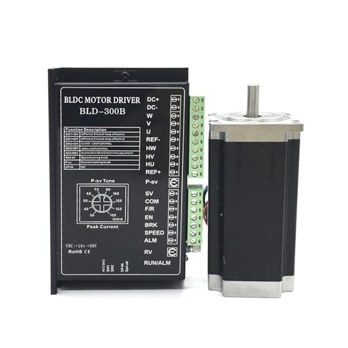 Moteur sans balais 188W à 8 pôles assurant un couple constant de 0,6 nm sans à-coups
