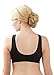 Glamorise Women's Plus Size Full Figure Complete Comfort Wirefree Front Close Leisure Bra #1803, Black, 46DD/F