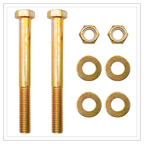 GusHillUSA GH25389-6 Channel-Mount Adjustable Trailer Coupler Hardware Kit, Yellow Zinc Plated (6