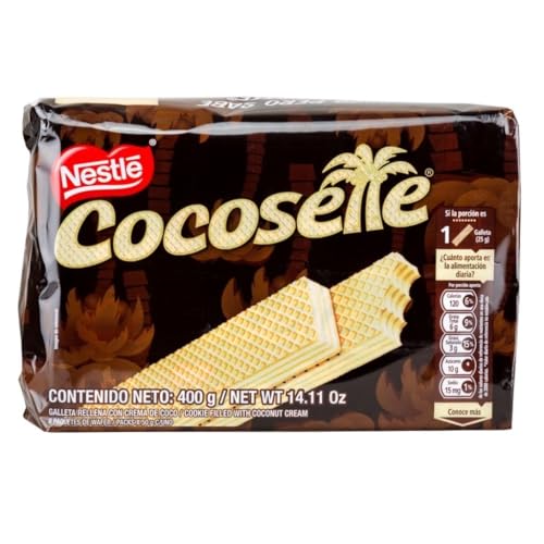 Nestlé Cocosette - Pack of 8 (400g) - Wafer Cookie Filled with Coconut Cream (50 g. each)