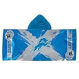 Northwest Detroit Lions NFL Cross Out Youth Hooded Micro Fiber Towel 22 x 51 Inches