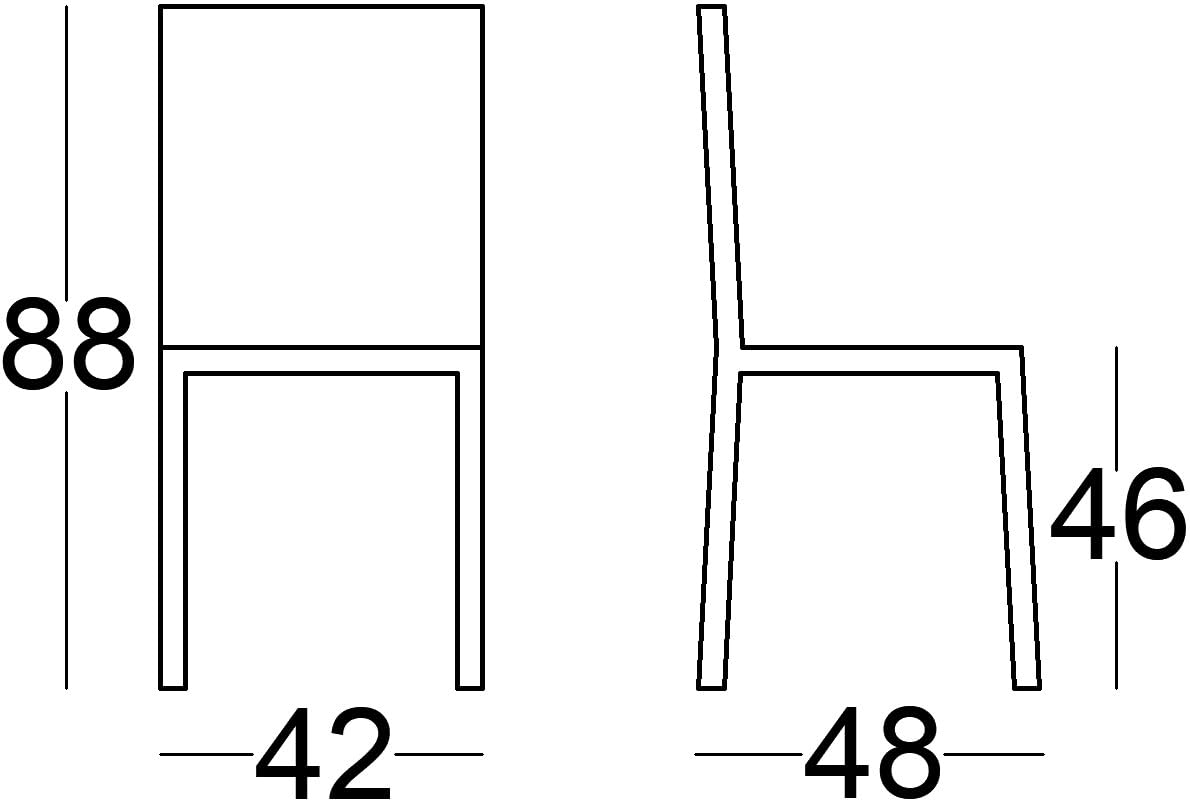 Generico Sedie Thonet Vienna Struttura in Ferro e Seduta in Finta Paglia Ideali per Cucina Bar Osteria e Ristorante Nero Lucido 2 pezzi
