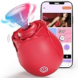 Sucking Vibrator Rose Sex Toy,App Control Rose Toy Clitoral Vibrator for Women with 10 Mind-Blowing Modes, Clit Sucker Nipple Stimulating Toys for Oral Sex Pleasure, Female Vibrator Couples Sex Toys
