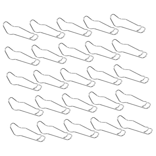 HIAKDOFT 25pezzi Fibbia Collegamento in Acciaio Fibbia Multifunzionale Per Arrampicata Su Piante Per Giardinaggio e Vivaismo Resistente e Flessibile