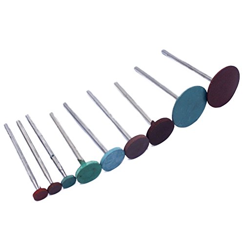 Phyhoo Polishing Burr Jewelry Polishing Rubber Rotary Tools Accessories Diamond-In-Rubber Emery Polishing Bit Set Metal, Glass, Stone, Tile 26 Pieces #TOP1