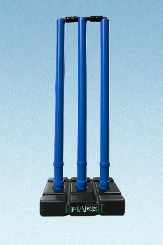 Mars PVC Cricket Stumps Set, Blue, 29-Inch Height with Solid Base, 2 Bails.-image-31