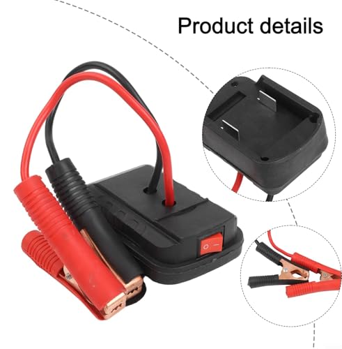 12V Jump Starter Adapter for Power Tool Batteries, Portable Lithium Battery Car Em-ergency Start Kit with Safety Protect - Additional View