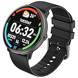 byepica Nero S61 Wireless Chiamata Sportiva Band Smart Watch Amoled Hd Schermo Rotondo per i Più Piccoli Ip68 Impermeabile Modalità Multi-Sport per Menti Piccolo