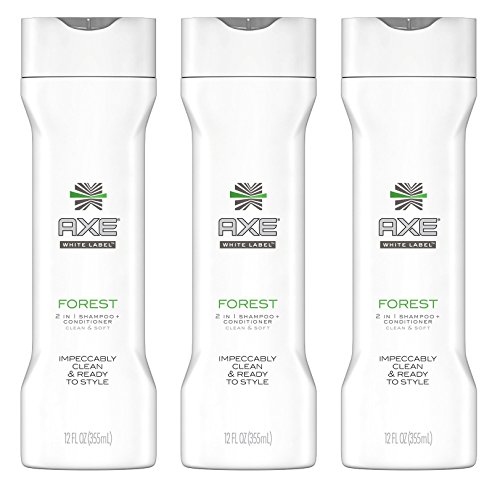 Axe White Label - 2 in 1 Shampoo + Conditioner - Forest - Net Wt. 12 FL OZ (355 mL) Each - Pack of 3