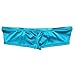 iEFiEL Mens Shiny Cap Cover Bulge Pouch Low Rise Mini Bikini Briefs Lingerie Underwear Blue M