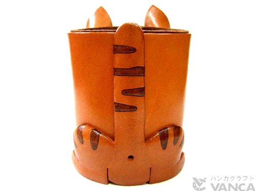 Amazon.co.jp: 本革 メガネスタンド とらネコ 【VANCA】【日本製