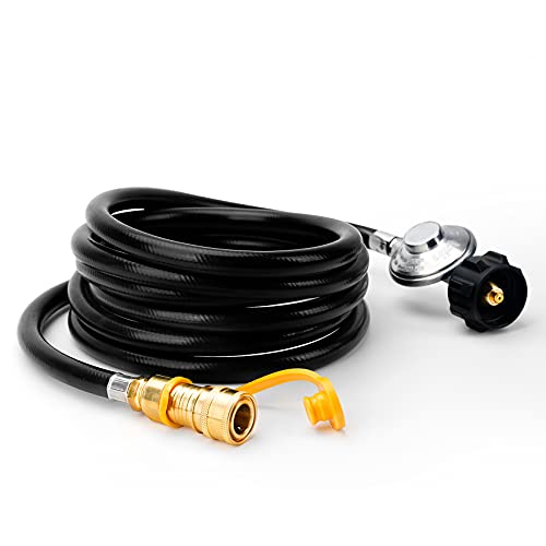 Stanbroil 12 ft Propane Regulator Hose with Standard 3/8' Quick Disconnect for Mr. Heater Big Buddy Indoor/Outdoor Heater