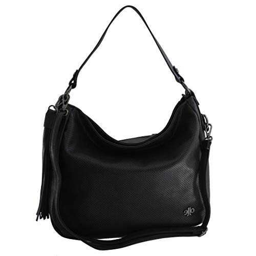 Jennifer Jones - präsentiert von ZMOKA JJO-DHAT-3455-BK - Bolso al hombro para mujer Negro Negrorn talla única