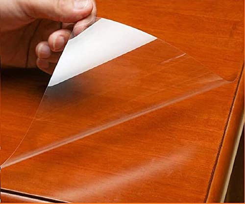 HAPPYMATES Self Adhesive Clear Protective Film for Dining Room, Kitchen Countertop, Wood Table (24 x 100 Inch) - Heat Resistant, Waterproof