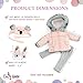 Emily Rose 14 Inch Fashioh Doll 4-PC Outdoor Coat Jacket Koala Outfit Gift Set, Includes Adorable Knit Hat & Unique Boots | USA Businness | Compatible with Wellie Wishers Dolls