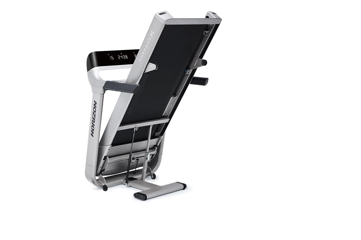 Horizon Fitness Laufband Paragon X mit leistungsstarkem 3,25 PS Motor und AirTrain Technologie welche unterschiedliche Lauf-Untergründe simuliert