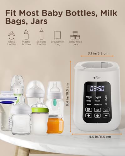 image for Bear Baby Bottle Warmer, Milk Warmer Breastmilk Bag Formula Fast Warmi