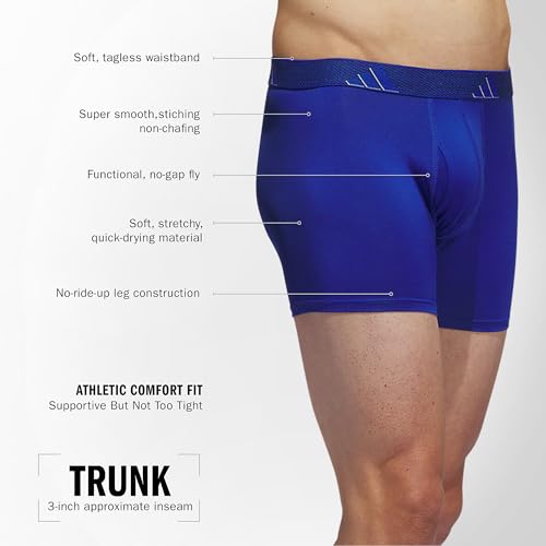 adidas Men's Stretch Cotton Boxer Brief Underwear (3-Pack) -20202