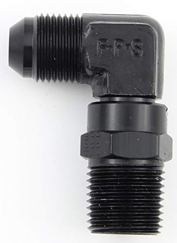 Fragola Performance Systems 499188-BL #8 X 1/2 Mpt 90 Degree Swivel Black
