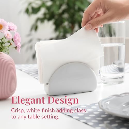Image of Prestee 400 Linen Feel Disposable Paper Hand Towels - White, Event Supplies, Disposable Guest Towels, Wedding Napkins, Disposable Napkins for Guest Bathroom, Christmas Parties, Holiday Dinners