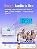 Heiman Détecteur de Monoxyde de Carbone Détecteur de CO avec Batterie échangeable et Bouton de Test et Voyant d'état LED, Capteur 10 Ans