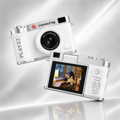 LEQTRONIQ Store LEQTRONIQ PLAYZZ 48MP Digital Camera, White - Image 3