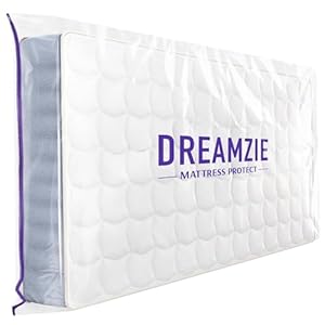 Dreamzie - Schutzhülle aus Kunststoff für Matratzen - Für Umzug, Lagerung & Transport - Aufbewahrungstasche für Matratzen - Robuste Matratzenhülle mit Reißverschluss - Matratzenhülle 180x200 cm