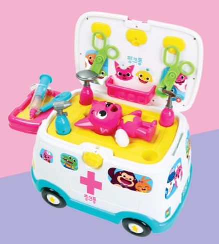Amazon | 【韓国おもちゃ】ピンクフォン ベビーシャーク 119 救急車