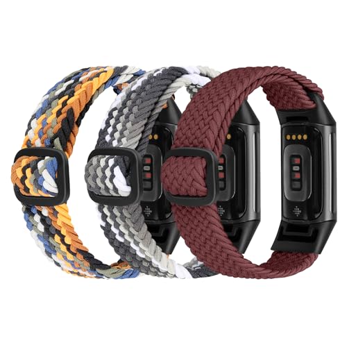 Ecogbd Elastisches Nylon Ersatzarmband kompatibel mit Fitbit Charge 5 Armband, Weiches Atmungsaktive Sportarmband für Damen Herren Ecogbd Elastisches Nylon Ersatzarmband kompatibel mit Fitbit Charge 5 Armband, Weiches Atmungsaktive Sportarmband für Damen Herren