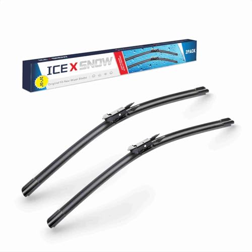 Image of 26 Inch 2 Pack Windshield Wiper Blades for Ford Fusion 2020 2019 2018 2017 2016 2015 2014 2013 Automotive Replacement Windshield Wiper Blades 26 inch+26 inch,Pinch Tab