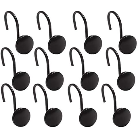 BINO Matte Black Shower Curtain Hooks thumbnail