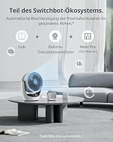 SwitchBot CO2-Melder, CO2 Messgerät mit Thermometer Hygrometer Innen, Luftqualität Messgerät mit CO2-Alarm, Bluetooth CO2 Sensor mit APP, 2 Jahre Datenspeicher, Hub erforderlich – Ansicht 9