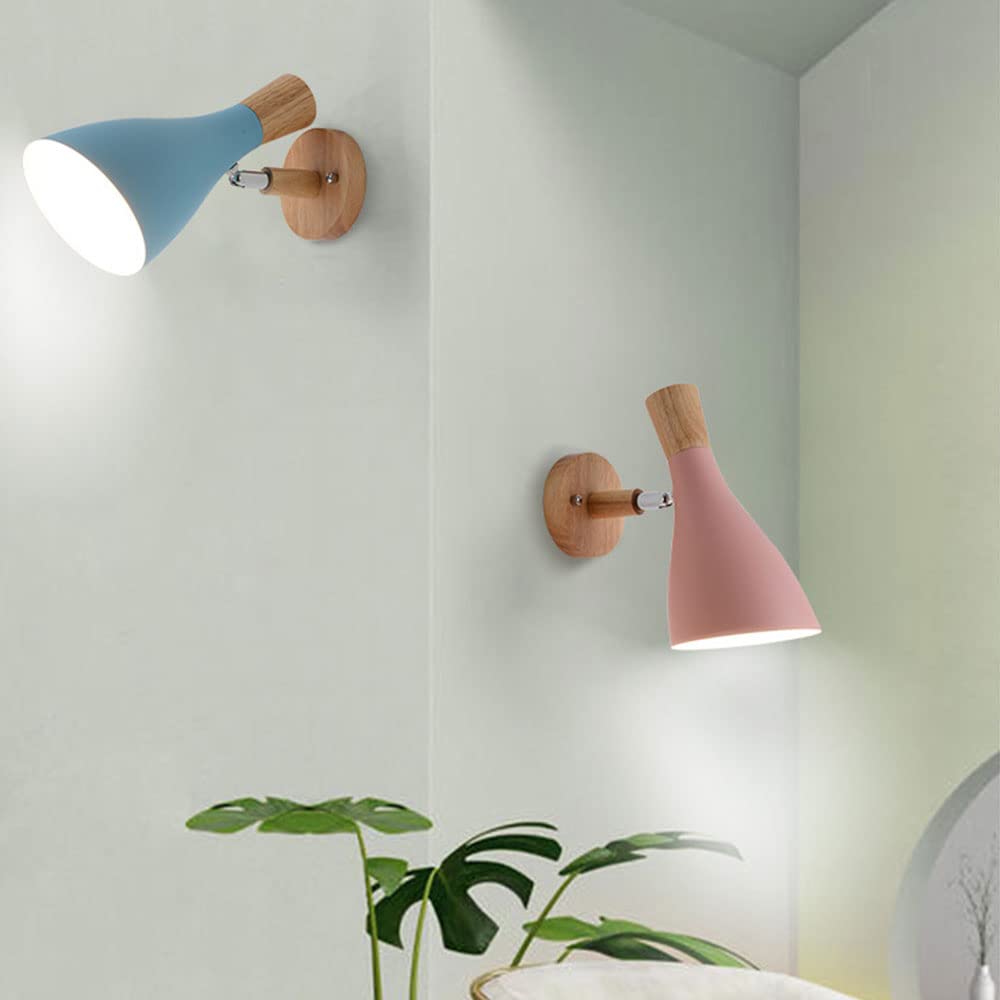 Lámpara de pared de metal moderna Mesita de noche Pequeñas luces de pared Hierro creativo Apliques de pared for interiores Dormitorio Sala de estar Hotel Luz montada en la pared Linterna de pared de u