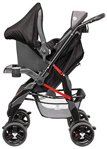 Carrinho de Bebê Upper, Tutti Baby, Preto