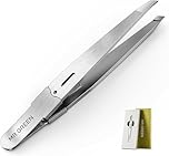 MR.GREEN Tweezers, Professional Precision Slant Tweezers for Women and Men, Solingen Stainless Steel, Premium Facial Hair Removal Tweezers Eyebrow Tweezer Plucker