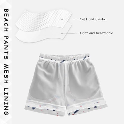 Pigsaly Boys Swim Trunks Hockey Sticks Ball Boys Board Shorts Swimsuit Swimwear Summer Bathing Suit XS Multicolor4