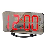 3 niveles de brillo ajustable y sensor de luz: con el sensor de luz encendido, el brillo de la pantalla del Relojes Despertadores Digitales en la mesita de noche se ajusta automáticamente de acuerdo con la intensidad de la luz del entorno circundante. Y también puede ajustar el brillo a bajo, medio y alto. La batería CR2016 suministrada puede mantener todas las configuraciones almacenadas, sin necesidad de restablecerlas después de apagarlas.