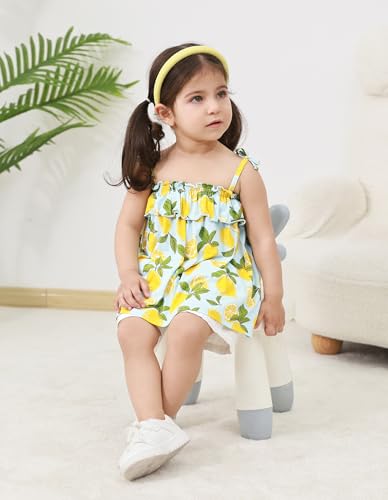 Image of Baby Girl Sleeveless T-Shirts Toddler Infant Girls Tank Top T-Shirt Viscose from Bamboo Summer Cool Tees 3Months-5T